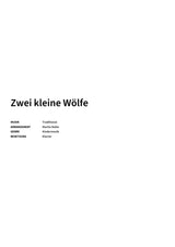 Zwei kleine Wölfe - Title Page
