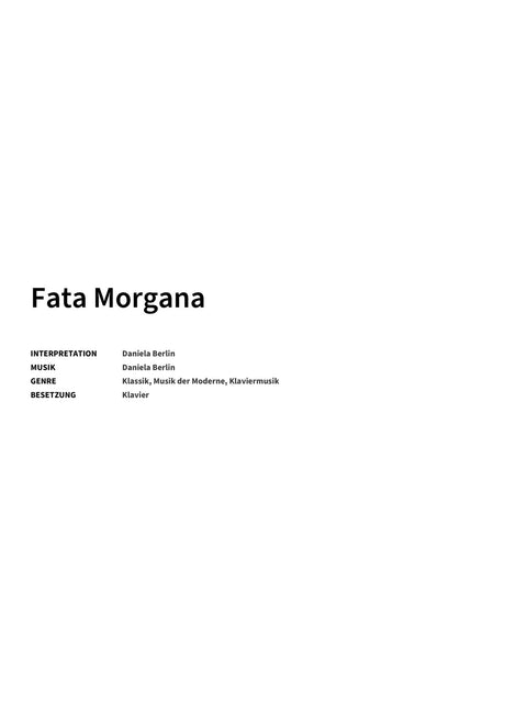 Fata Morgana - Title Page