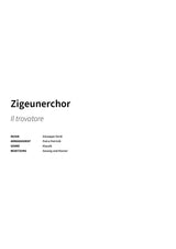 Zigeunerchor - Title Page