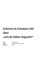 Scherzo im Schubert-Stil über „Ach du lieber Augustin“ - Title Page