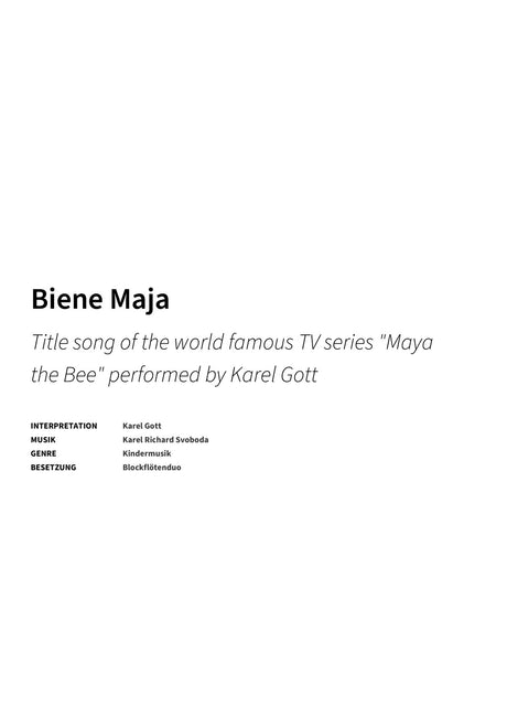 Biene Maja - Title Page