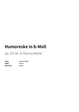 Humoreske in b-Moll - Title Page