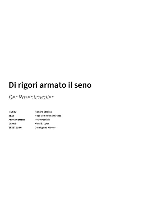 Di rigori armato il seno - Title Page