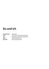 Du und ich - Title Page