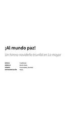 ¡Al mundo paz! - Title Page