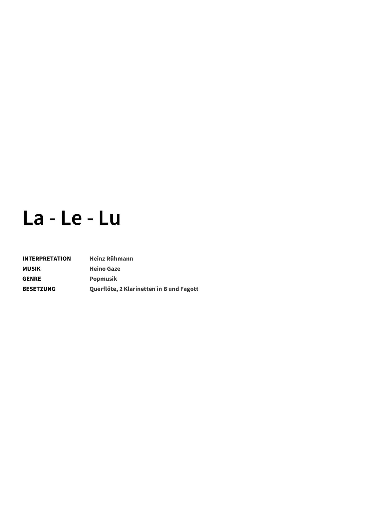 La - Le - Lu - Title Page
