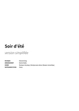 Soir d'été - Title Page
