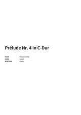Prélude Nr. 4 in C-Dur - Title Page