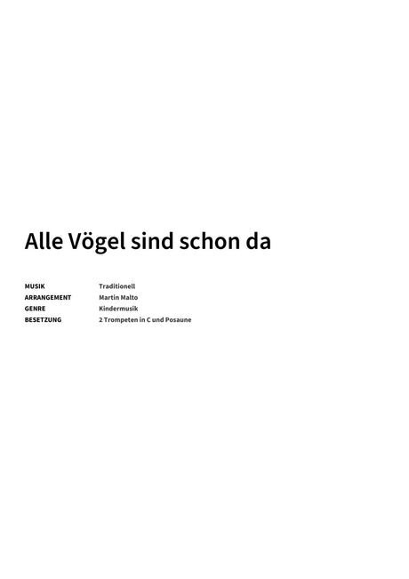 Alle Vögel sind schon da - Title Page