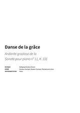 Danse de la grâce - Title Page