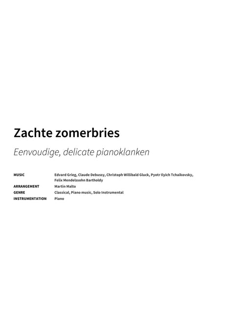 Zachte zomerbries - Title Page