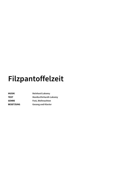 Filzpantoffelzeit - Title Page