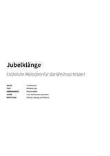 Jubelklänge - Title Page