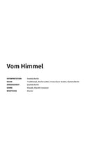 Vom Himmel - Title Page