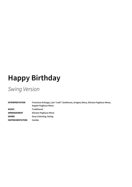 Happy Birthday - Title Page