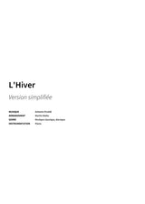 L'Hiver - Title Page