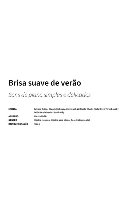 Brisa suave de verão - Title Page