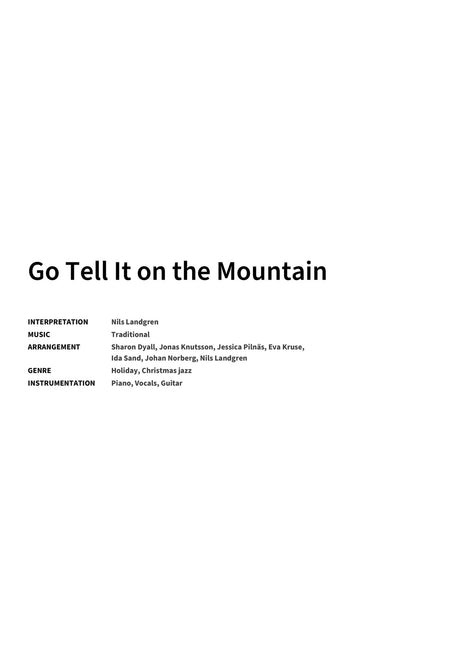 Go Tell It on the Mountain - Title Page