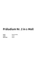 Präludium Nr. 2 in c-Moll - Title Page