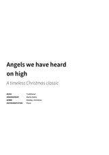 Angels we have heard on high - Title Page