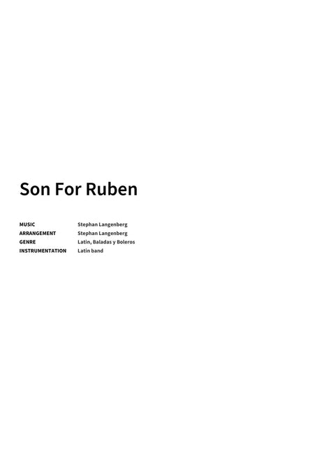 Son For Ruben - Title Page
