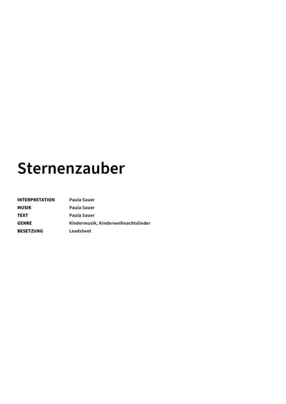 Sternenzauber - Title Page
