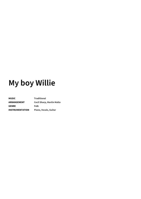 My boy Willie - Title Page