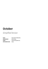 October - Title Page