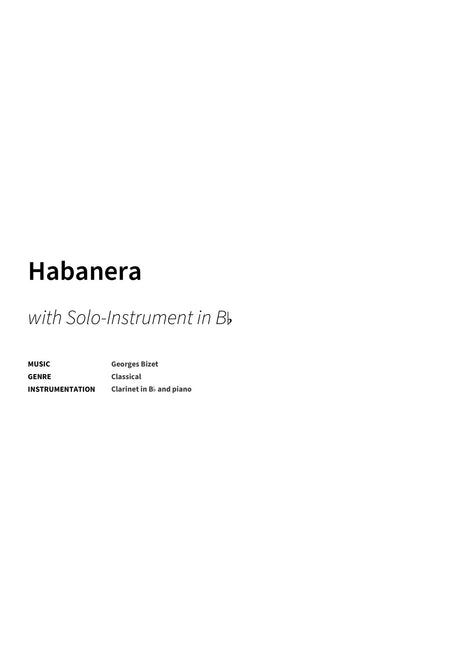 Habanera - Title Page