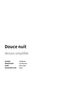 Douce nuit - Title Page