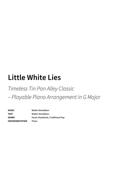 Little White Lies - Title Page