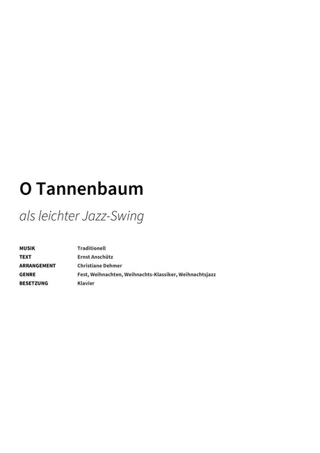 O Tannenbaum - Title Page