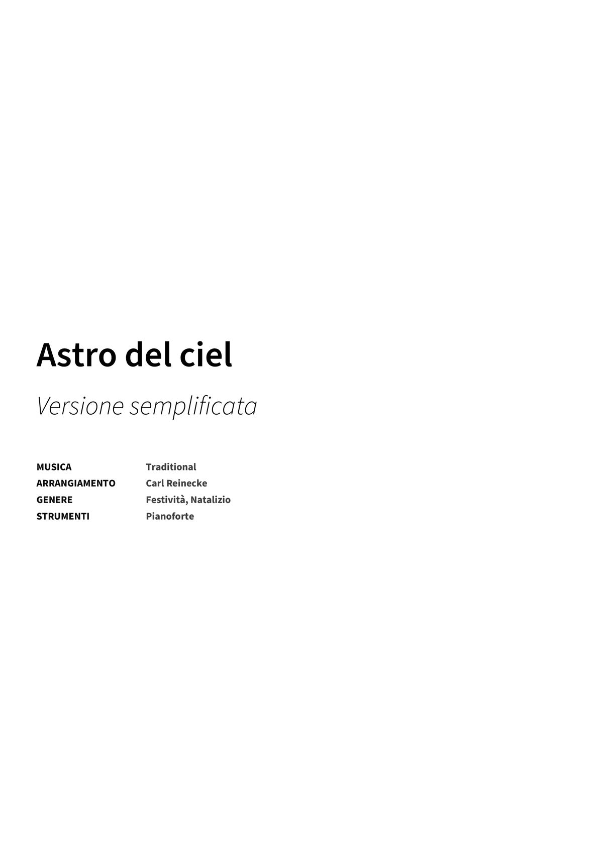 Astro del ciel - Title Page