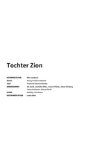 Tochter Zion - Title Page