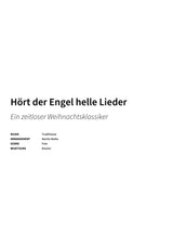 Hört der Engel helle Lieder - Title Page