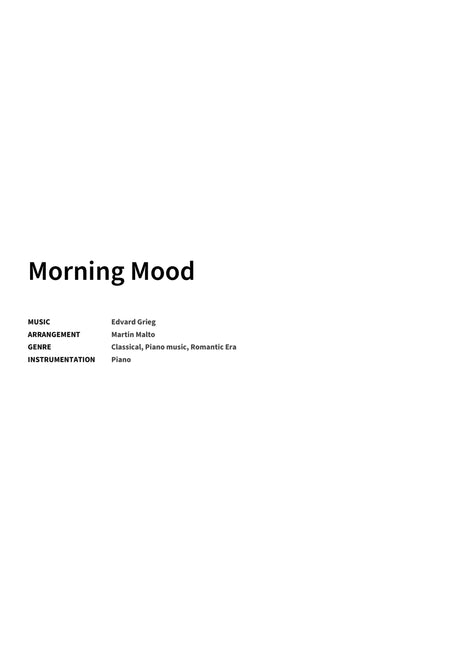 Morning Mood - Title Page