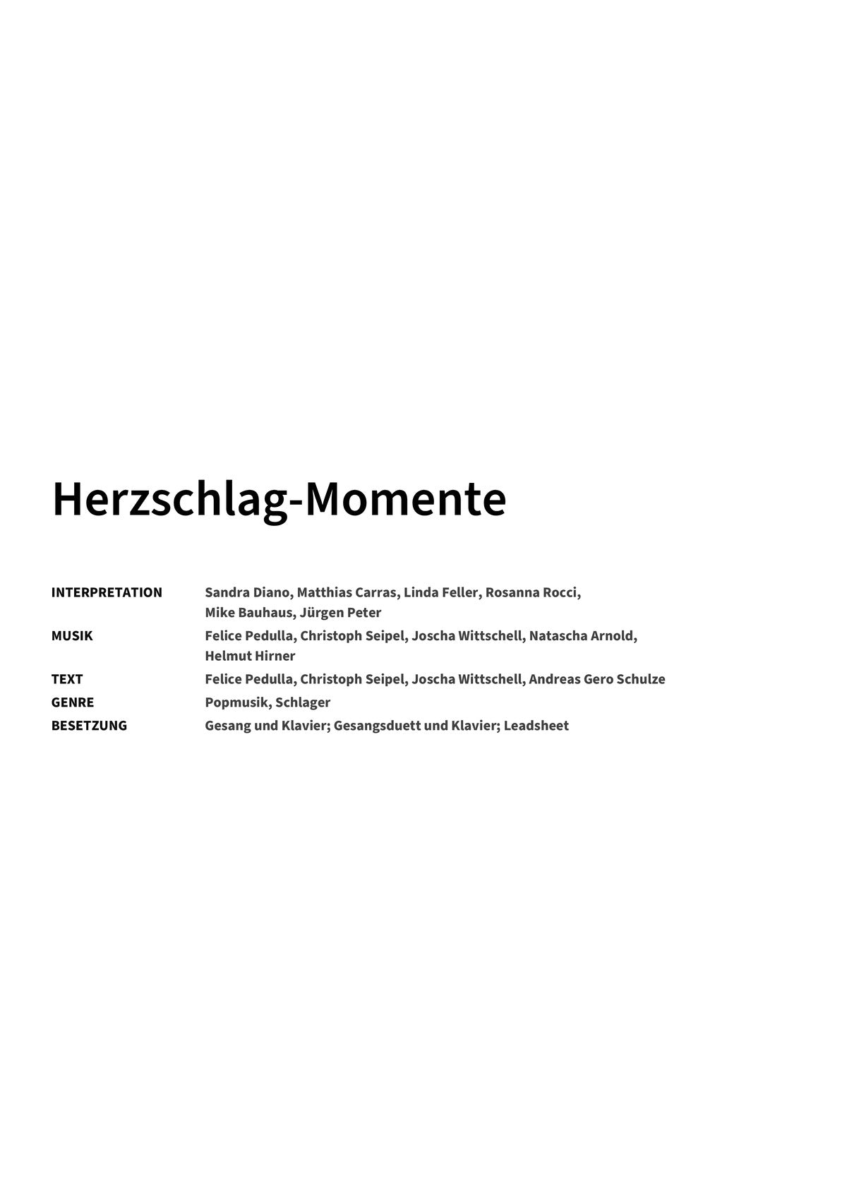 Herzschlag-Momente - Title Page
