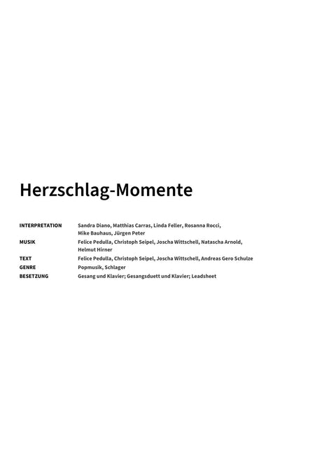 Herzschlag-Momente - Title Page