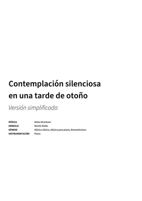 Contemplación silenciosa en una tarde de otoño - Title Page