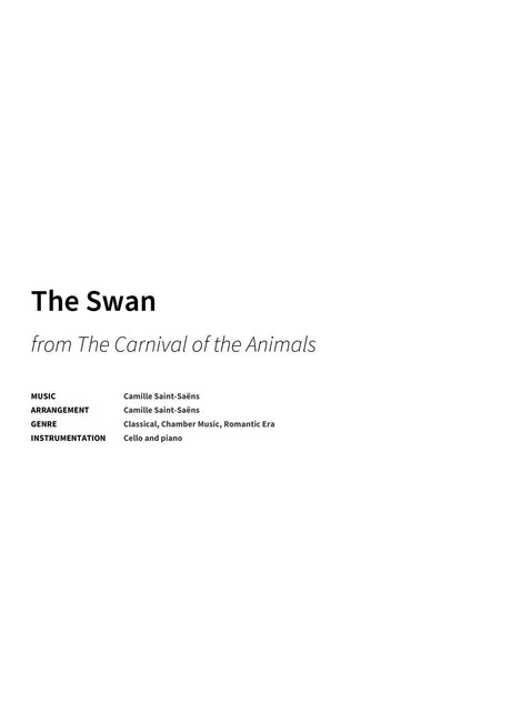 The Swan - Title Page