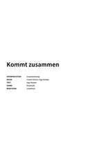 Kommt zusammen - Title Page
