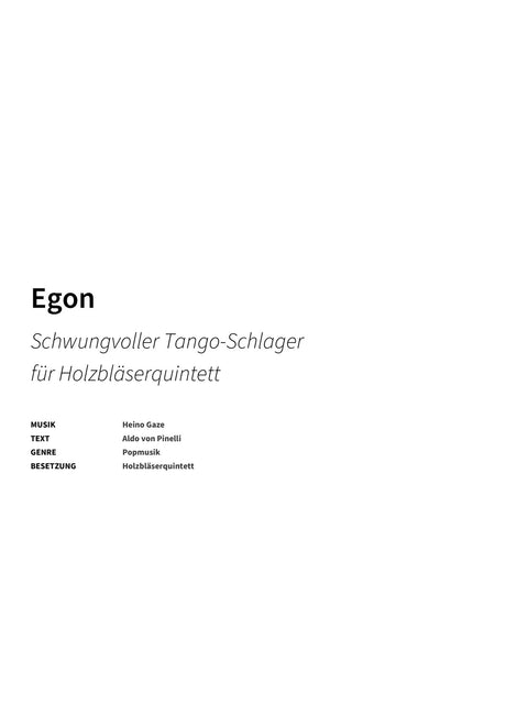 Egon - Title Page