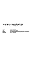 Weihnachtsglocken - Title Page