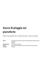 Gocce di pioggia sul pianoforte - Title Page