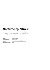 Nocturne op. 9 No. 2 - Title Page