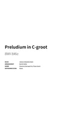 Preludium in C-groot - Title Page