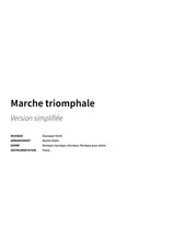 Marche triomphale - Title Page