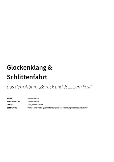 Glockenklang & Schlittenfahrt - Title Page