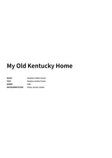 My Old Kentucky Home - Title Page