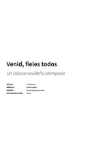 Venid, fieles todos - Title Page